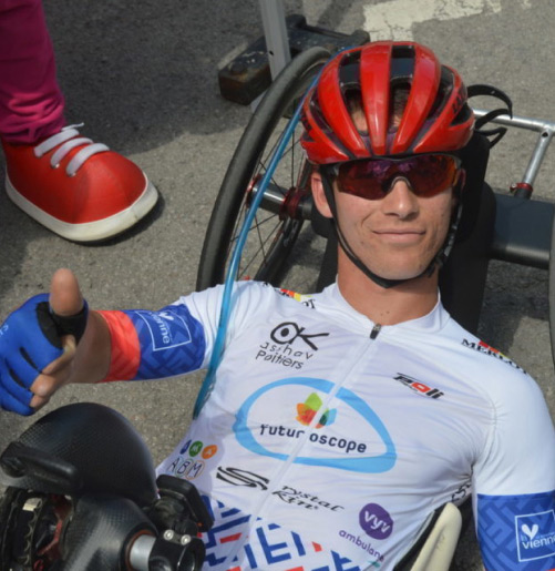 Andy Birée, athlète paracycliste