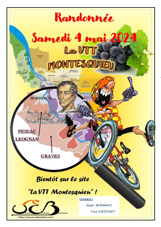 Affiche la VTT Montesquieu 2024